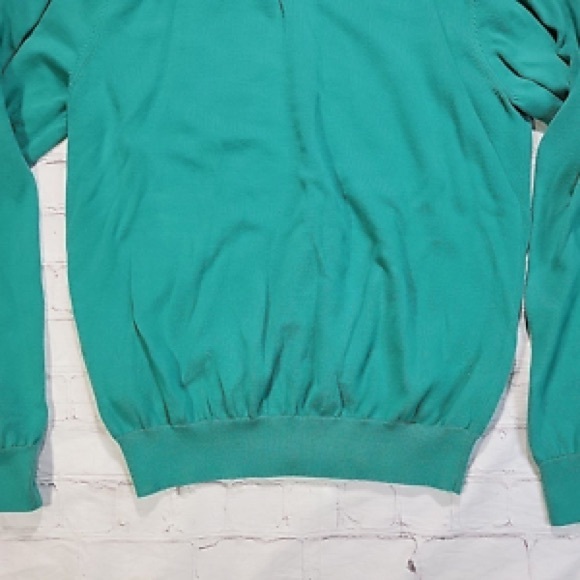 🦌 Men’s Vintage Brook’s Brothers V-neck Supima Cotton Medium Sweater - Picture 5 of 7